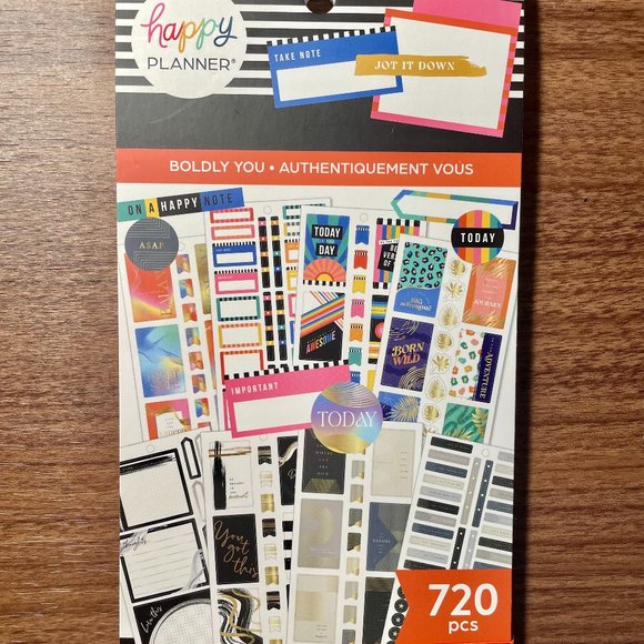 The Happy Planner Office Happy Planner Sticker Book Boldly You